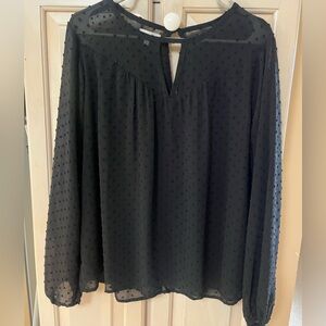 🖤Elegant Maurice’s Black Sheer Women's Top
Large EUC